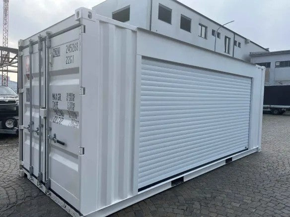 Maritime Corntainer orf 20 feet in corlorr white RAL 9010 with shutter siorf manual – HZKU 245 268-9